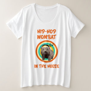 Wombat divertido de Hip-hop en la casa