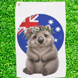 Wombat Un Trocito de Australia Toalla de Golf