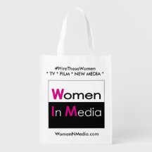 Women In Media EZ doblar la bolsa de compra - Blan