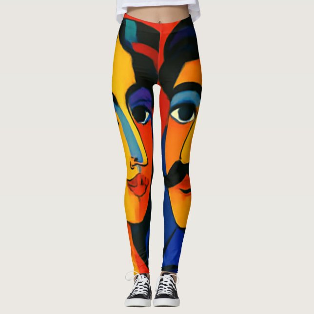 women leggings colorful design  (Anverso)
