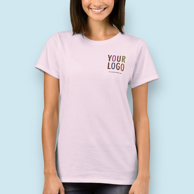 Women Pink Polo Shirt with Custom Logo No Minimum (MISOOK Women’s Pink T-Shirt with Logo)