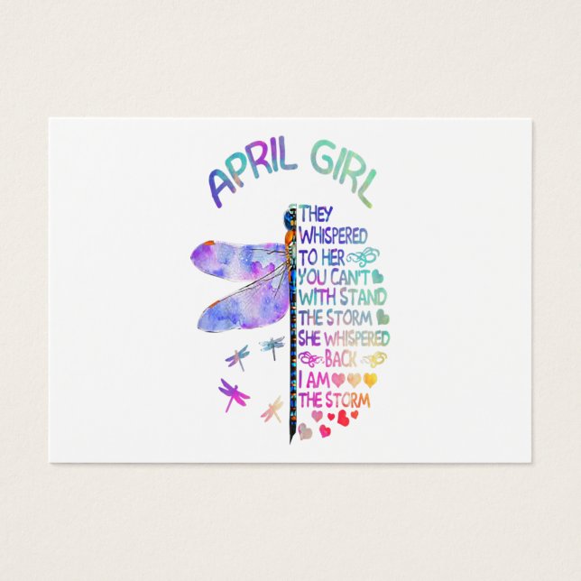 Womens Dragonfly April Girl Whispered To Her (Frente)