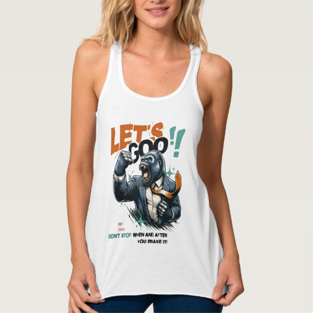 WOMEN'S LET'S GOO LESSONS LEARN TANK TOP  (Anverso)