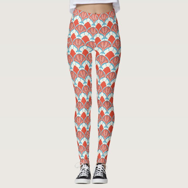 Women's Scallop Print Leggings (Anverso)