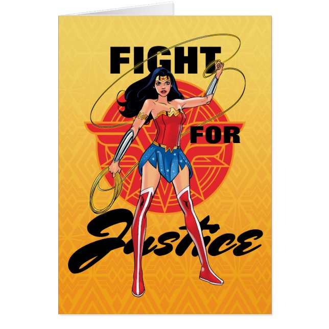 Wonder Woman With Lasso - Fight For Justice (Frente)