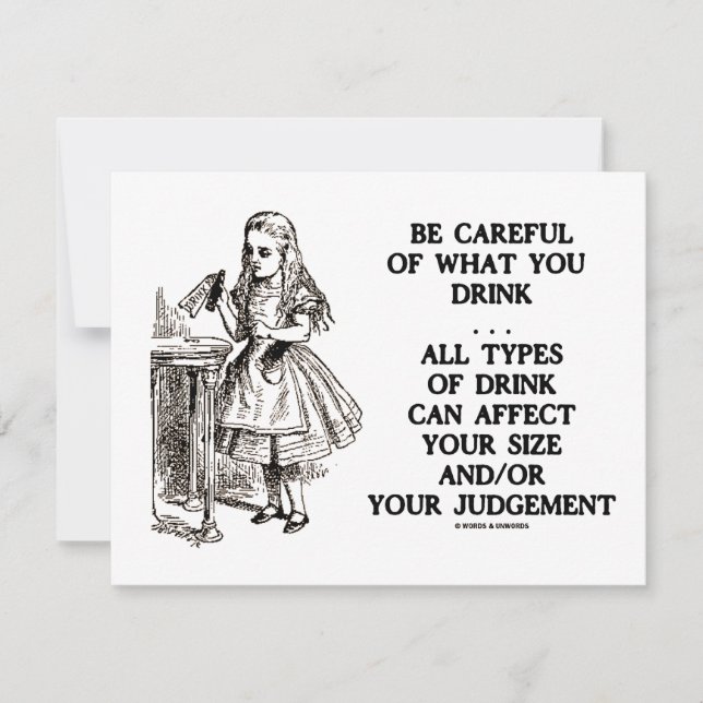 Wonderland Ten cuidado con lo que bebes (Alicia) (Anverso)