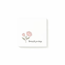 Wonky Zoo Peonies Notas Post-it