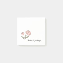 Wonky Zoo Peonies Notas Post-it