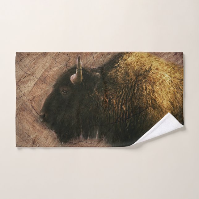 Wood Bison Buffalo (Toalla de mano)