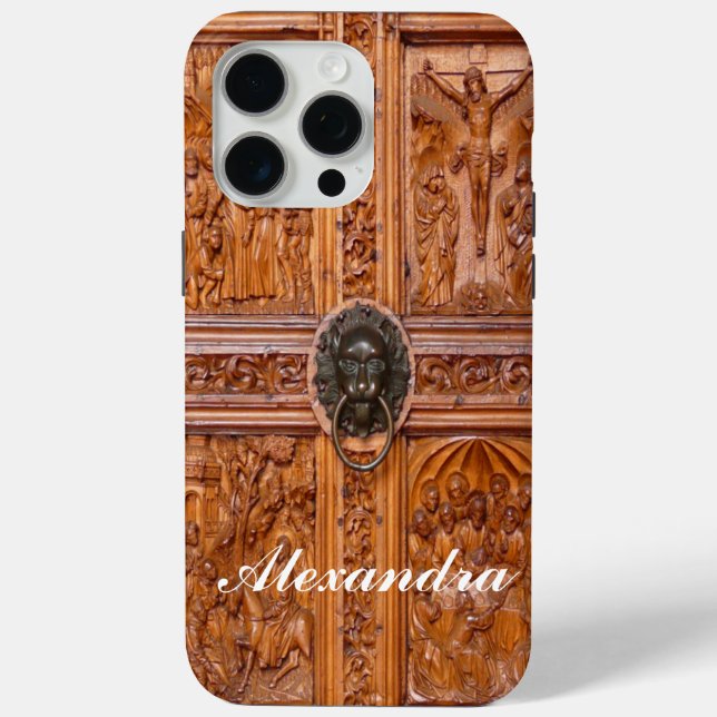 Wood Door iPhone 7 funda funda de vídeo iPhone 7 f (Reverso )