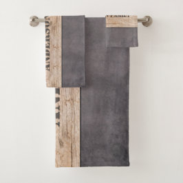 Wood on Dark Background, Family Name