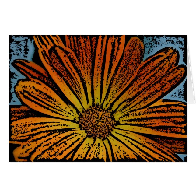 Woodcut Daisy (Anverso (Horizontal))