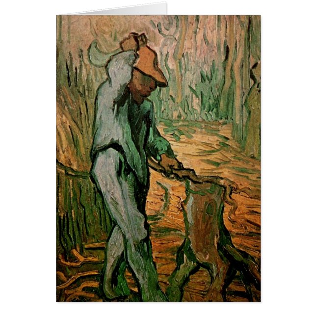 Woodcutter (después de Millet) de Vincent van Gogh (Frente)