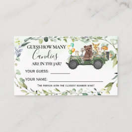 Woodland Animals Cuántas tarjetas de Baby Shower C