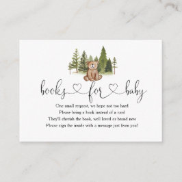 Woodland Baby Shower Books Para Tarjeta De Alojami