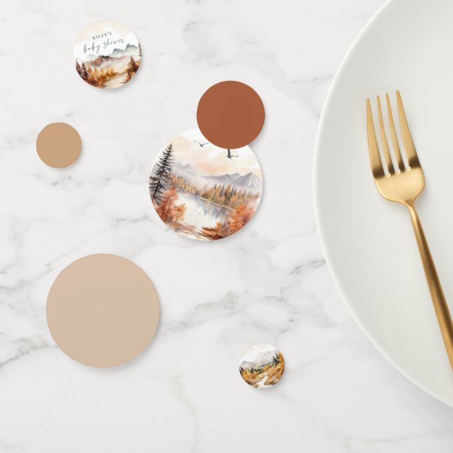 Woodland Baby Shower Table Confetti Rustic Forest (Grupo)