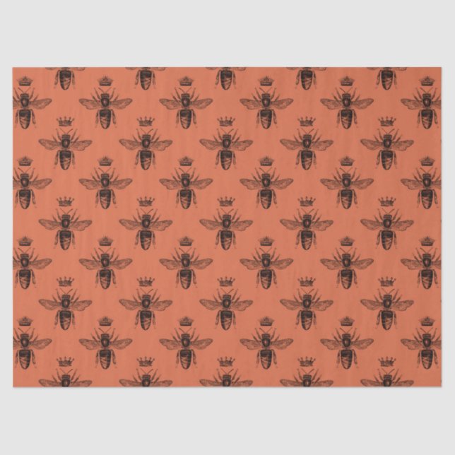 Woodland Bee Series Design 1 Papel Tejido (Anverso)