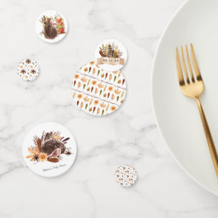 Woodland Confetti Boho Hedgehogs Fiesta
