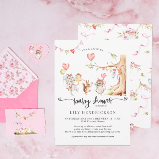 Woodland de primavera | Invitación de Baby Shower  (Subido por el creador)