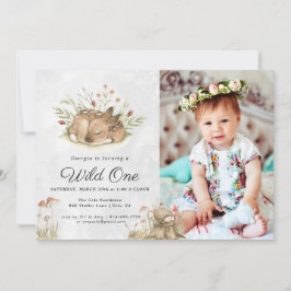 Woodland Deer | Invitación a la Fiesta de Cumpleañ