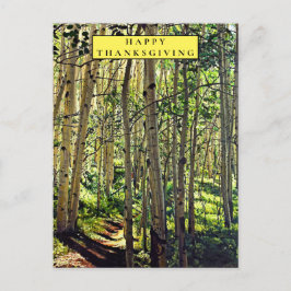 Woodland en la tarjeta de vacaciones Aspens