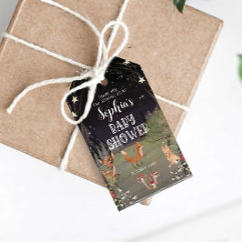 Woodland Encantado Baby Shower Gracias Etiqueta