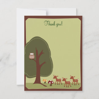 Woodland Forest Nature 4x5 Gracias nota {TBA}