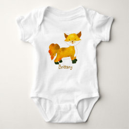 Woodland Fox + Personalizable Nombre Camisetas par