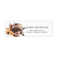 Woodland Hedgehog | Etiqueta de dirección de devol