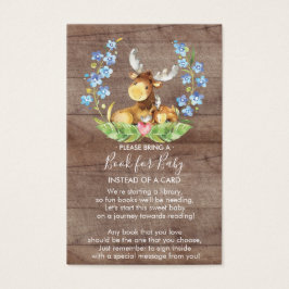 Woodland Moose Book for Baby Card