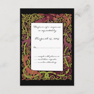 Woodland Tones Celtic Animals Diseño Boda RSVP
