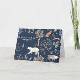 Woodland Wonders Navidades Cards Gracias Notas