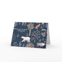 Woodland Wonders Navidades Cards Gracias Notas
