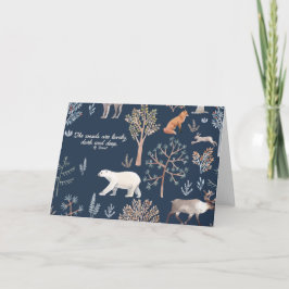 Woodland Wonders Navidades Cards Gracias Notas