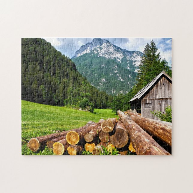 Woods Scenes Puzzles Mountain Art Complex Jigsaw (Horizontal)