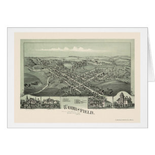 Woodsfield, mapa panorámico del OH - 1899