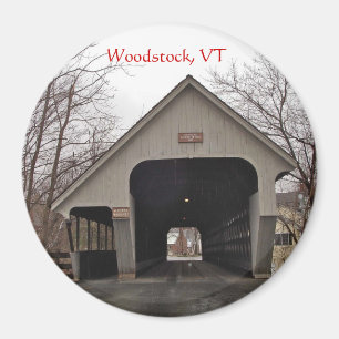 Woodstock, VT, imán del puente cubierto