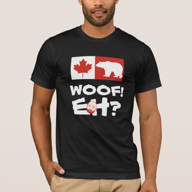 ¡WOOF! ¿EH? CAMISETA DE ORGULLO DEL OSO ASIÁTICO (Anverso)
