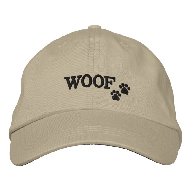 WOOF - Gorra con bordado de impresión de hojas (Anverso)