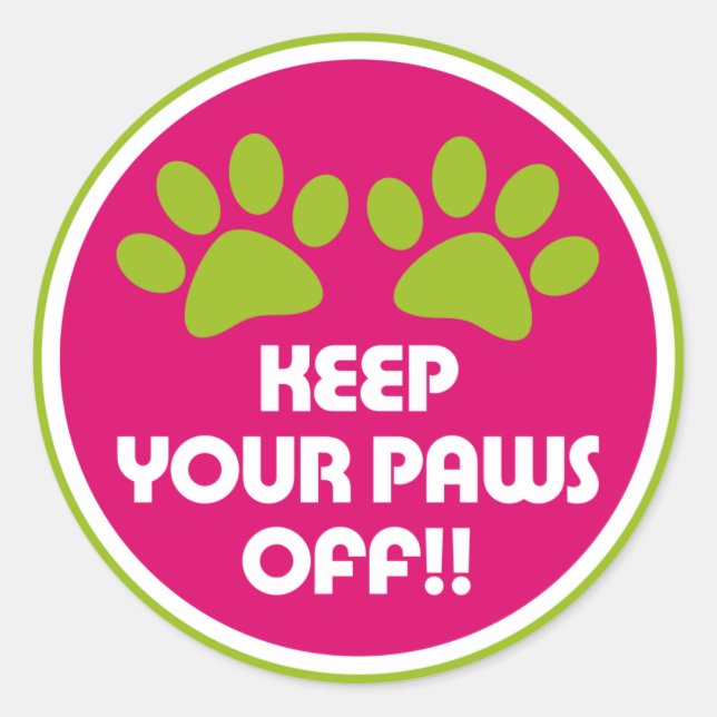 Woof Pegatina (Anverso)