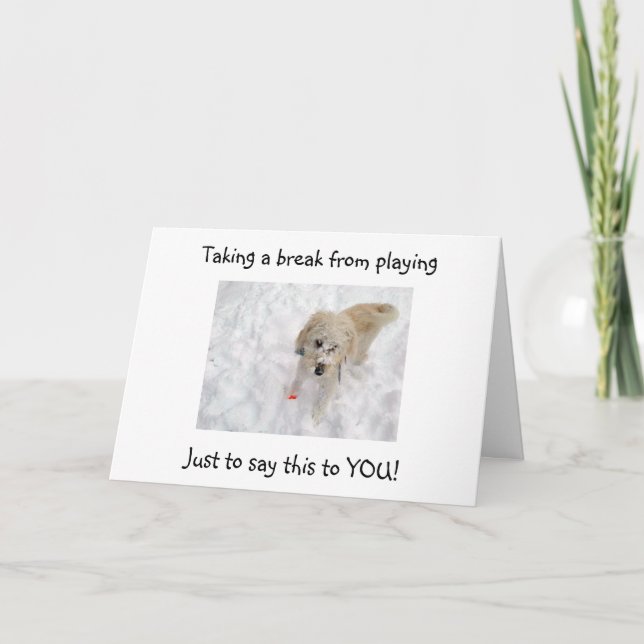 WOOF WOOF "50" SE VE BIEN CON LA TARJETA DE CUMPLE (Anverso)