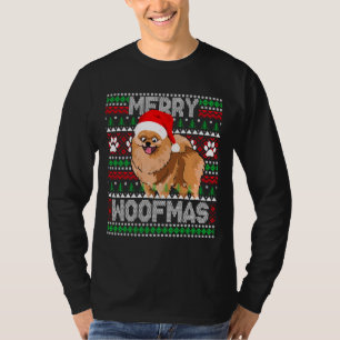 Woofmas de mora Perro pomeraniano suéter feo