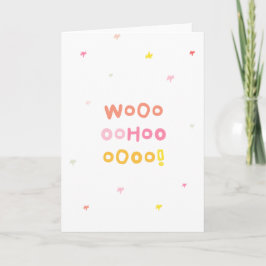 ¡WooHoo! (Felicitaciones) Tarjeta de felicitación