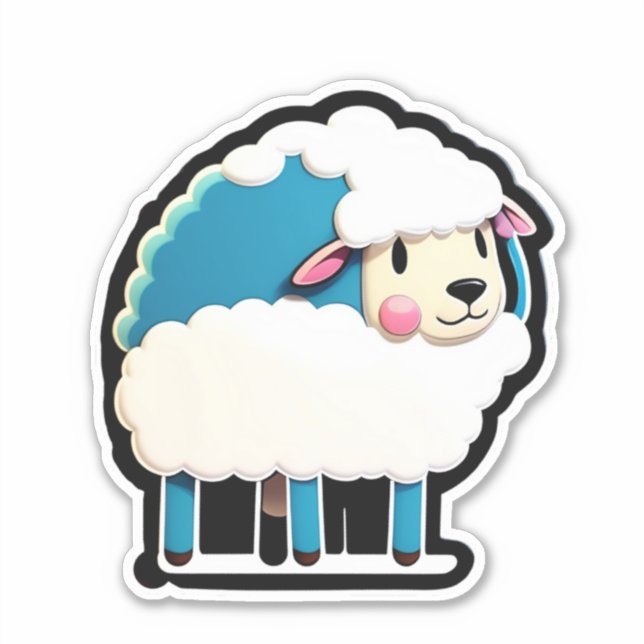 Wooly Wonders Sheep Pegatina Set (Anverso)