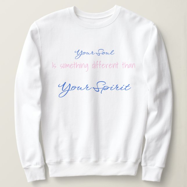 Words of Wisdom Dames basic sweater (Anverso del diseño)