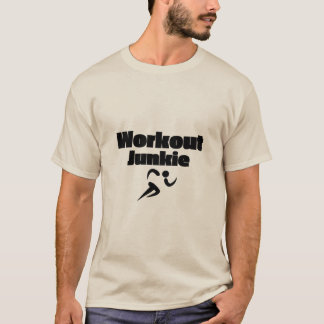 Workout Junkie Men de la camiseta básica