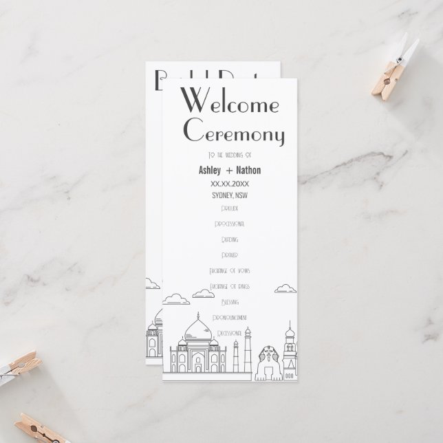 World Adventure Seven Wonder Typology Boda (Anverso/Reverso In Situ)