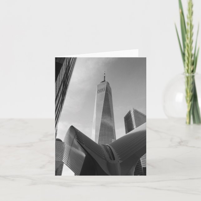 World Trade Center con tarjeta de felicitación dob (Anverso)