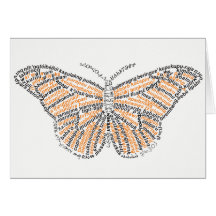 World Word Monarch Butfly Card