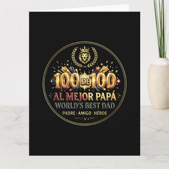 World's Best Dad / Tarjeta de Felicitación (Anverso)
